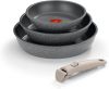 Monix One Click Pietra Set 3 sartenes apilables, 20-24-26 cm