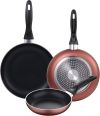 San Ignacio Juego de 3 sartenes de Ø16Ø20Ø24 aluminio prensado colección Paradise